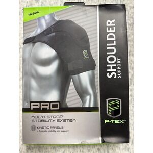 P-TEX PRO Shoulder Support Multi-Strap Stability System Medium P-TEXSH201 Black
